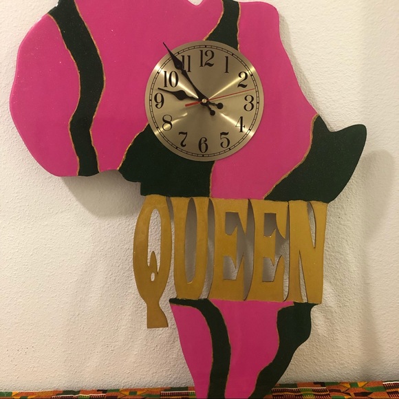 handmade Wall Decor Handmade Africa Queen Wall Clock Poshmark